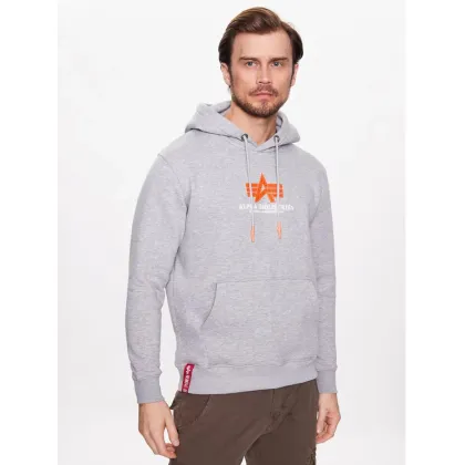Zdjęcie Alpha Industries Bluza Basic Hoody Rubber 178312RB Szary Regular Fit