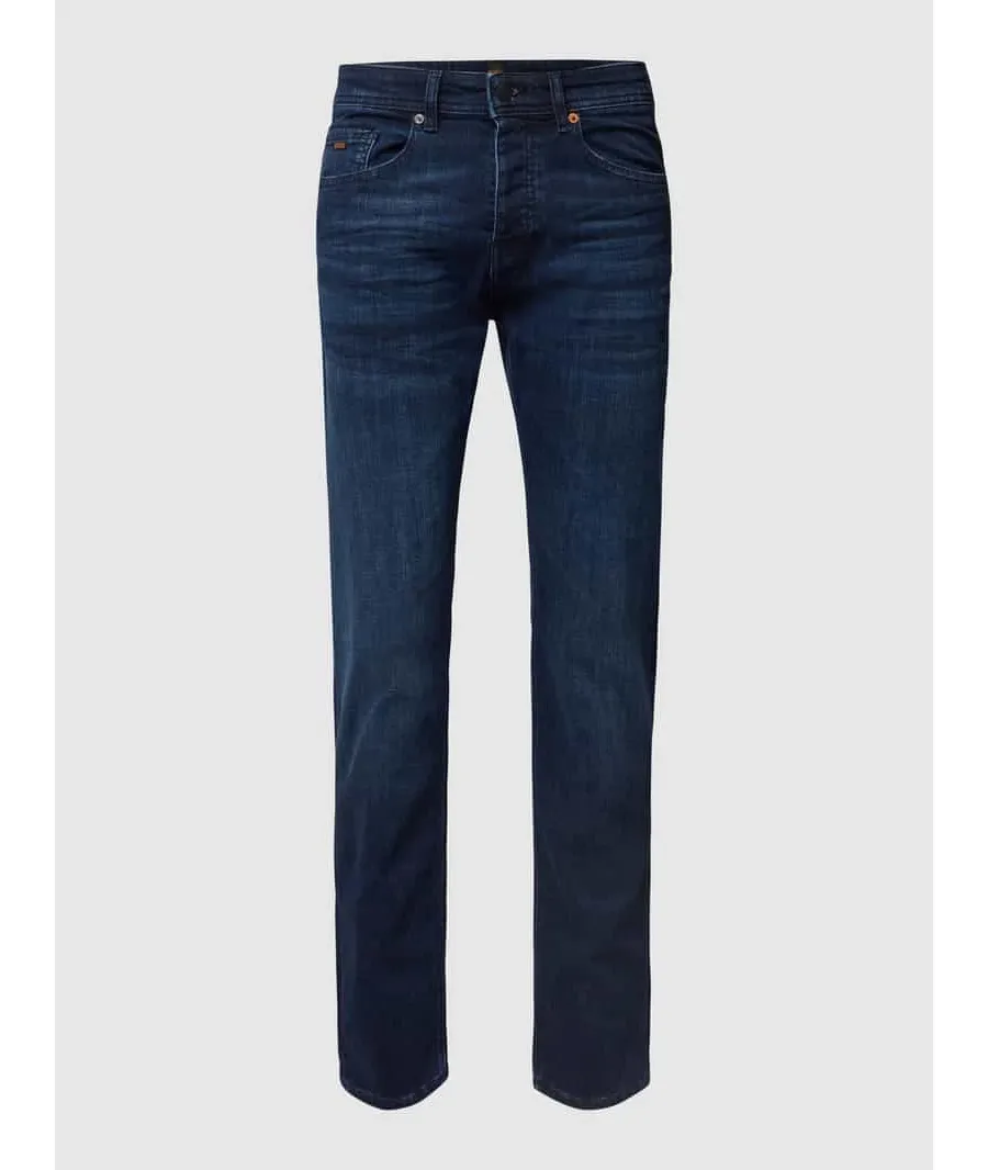 obrazek 1 Jeansy o kroju tapered fit z dodatkiem streczu model 'Taber'