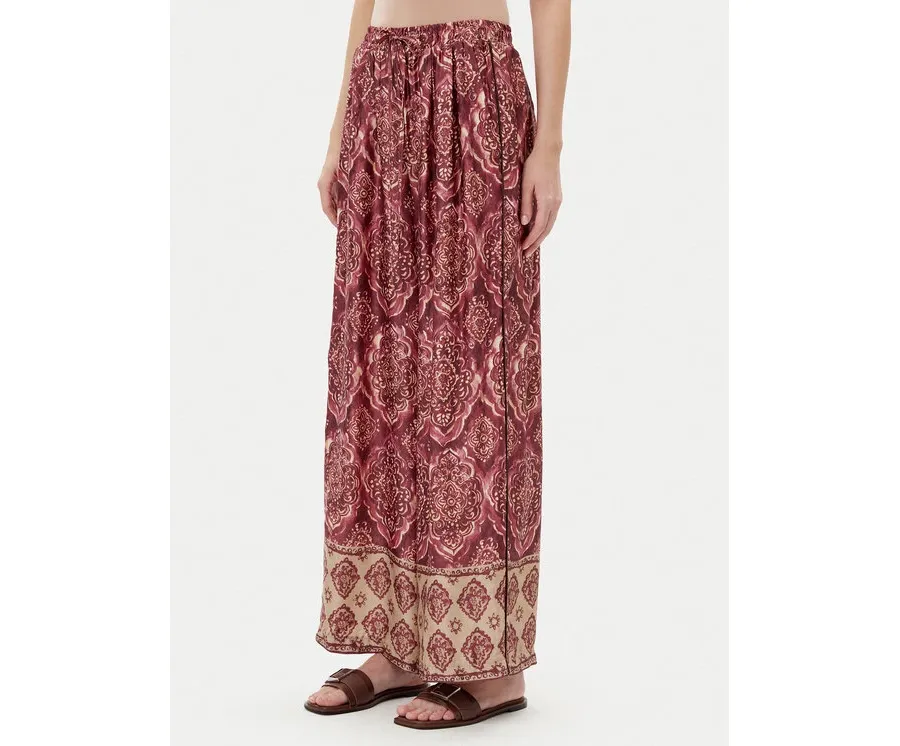 obrazek 1 ViCOLO Spodnie materiałowe TD0666 Bordowy Relaxed Fit