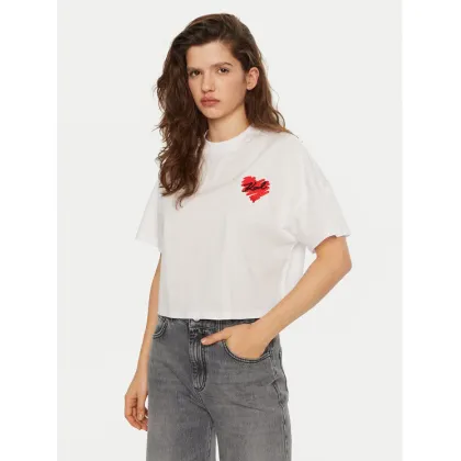 Zdjęcie KARL LAGERFELD T-Shirt A1W17074 Biały Regular Fit