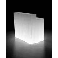 Zdjęcie Nowoczesna elegancka duża lada barowa do ogrodów i apartamentów podświetlana lampą led - Plust