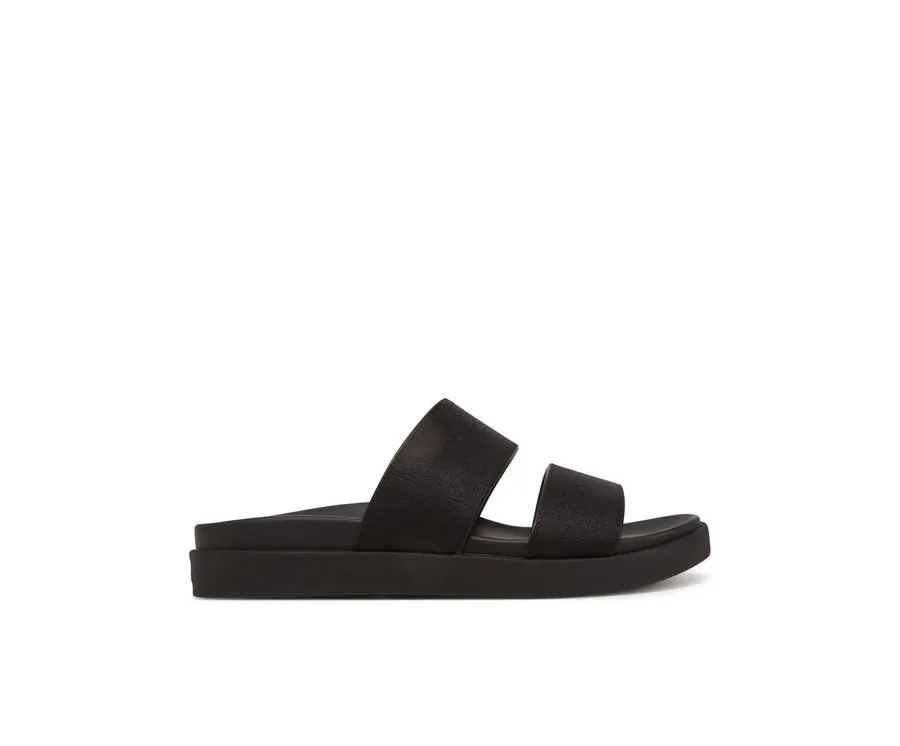 obrazek 1 Calvin Klein Klapki Flat Slide Jacq HW0HW02487 Czarny