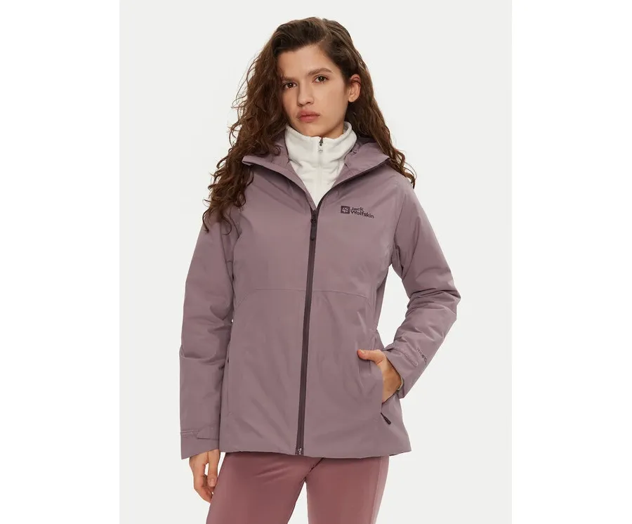 obrazek 1 Jack Wolfskin Kurtka przeciwdeszczowa Wisper Ins A61893 Fioletowy Regular Fit