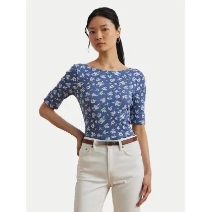 Zdjęcie LAUREN RALPH LAUREN Bluzka 200976991001 Niebieski Slim Fit