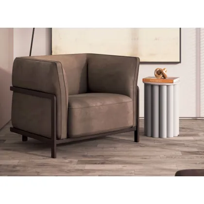 Zdjęcie Włoski skórzany fotel Dominick