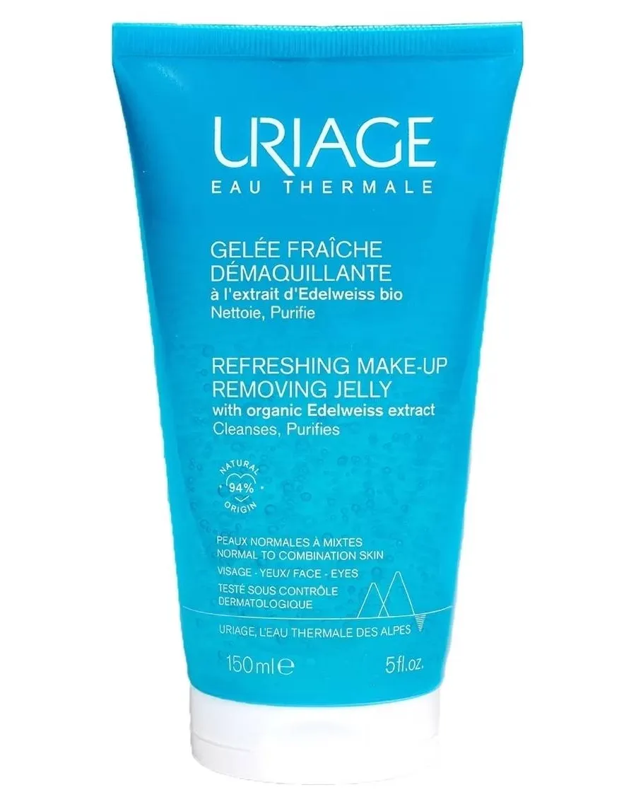obrazek 1 Uriage Odświeżający żel do demakijażu z ekstraktem z szarotki alpejskiej 150 ml