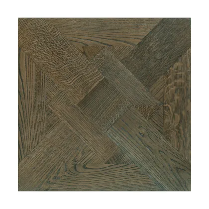 Zdjęcie Prestiżowa włoska podłoga z dębu ręcznie szczotkowanego barwionego na kolor kawy