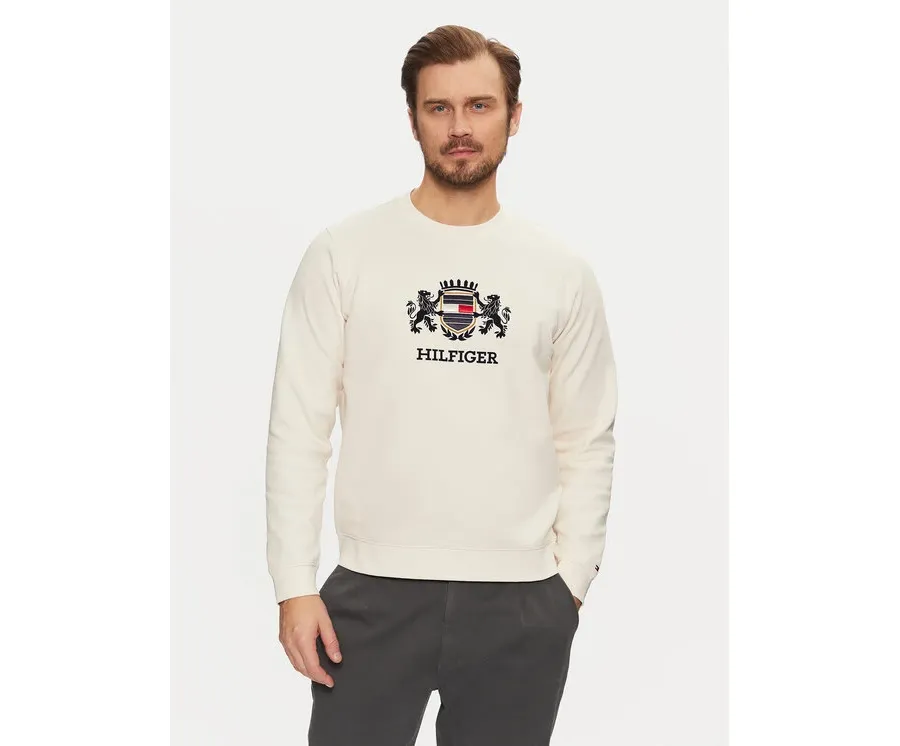 obrazek 1 Tommy Hilfiger Bluza Icon MW0MW38349 Écru Regular Fit