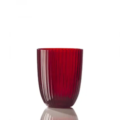 Zdjęcie Czerwona gustowna szklanka do wody Murano