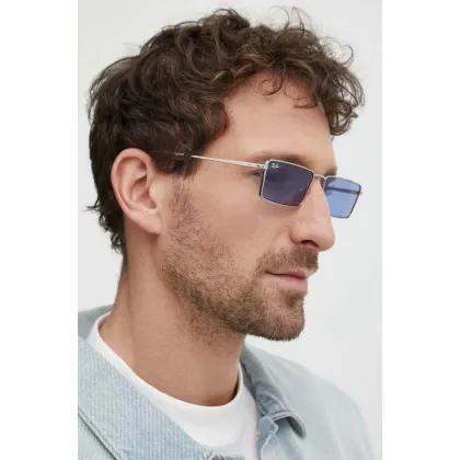Zdjęcie Ray-Ban okulary przeciwsłoneczne kolor srebrny