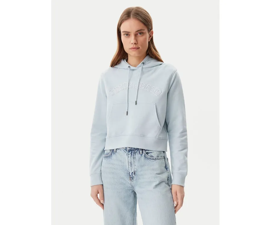 obrazek 1 Guess Jeans Bluza W5GQ22 K68I4 Błękitny Regular Fit