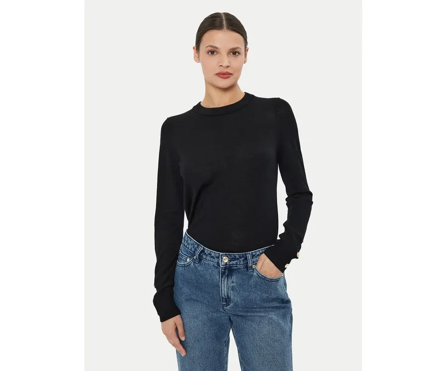 obrazek 1 MICHAEL Michael Kors Sweter MS460XH4VR Czarny Regular Fit