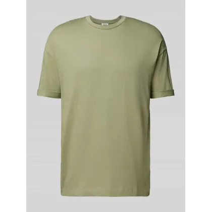 Zdjęcie T-shirt z prążkowanym, okrągłym dekoltem model ‘THILO’