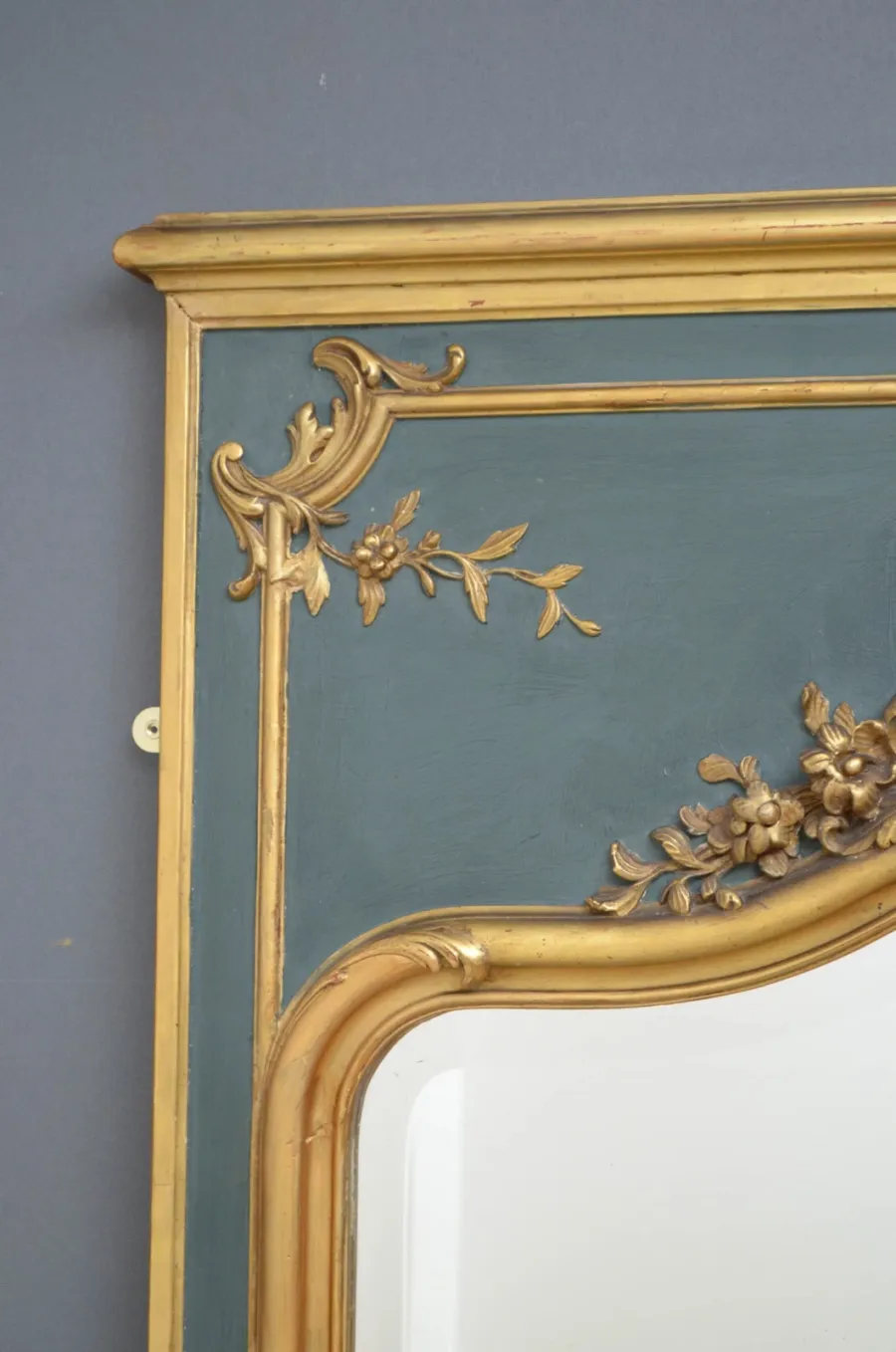 obrazek 2 XIX-wieczne eleganckie lustro stojące lub wiszące w stylu francuskim - antyk