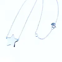 Picture Elegant chain with a plate star, 45 cm