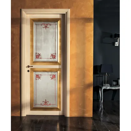 Zdjęcie Oryginalne w charakterze ręcznie dekorowane włoskie drzwi