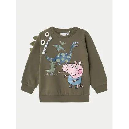 Zdjęcie NAME IT Bluza PEPPA PIG 13233914 Zielony Regular Fit