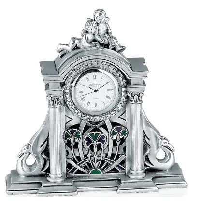 Picture Decorative swans - Linea Argenti clock