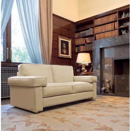 Zdjęcie Wysokiej jakości skórzana sofa dla miłośników klasycznego stylu i elegancji – Mascheroni