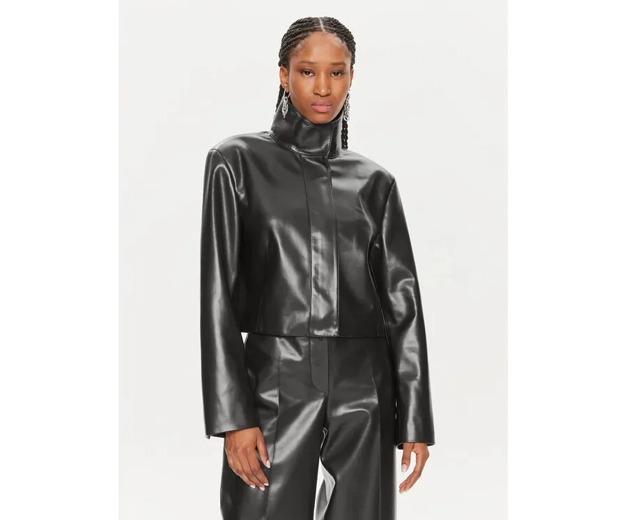 obrazek 1 Calvin Klein Kurtka skórzana K20K207975 Czarny Regular Fit