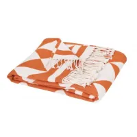 Zdjęcie Bawełniany koc Evora Corail 127x180 cm