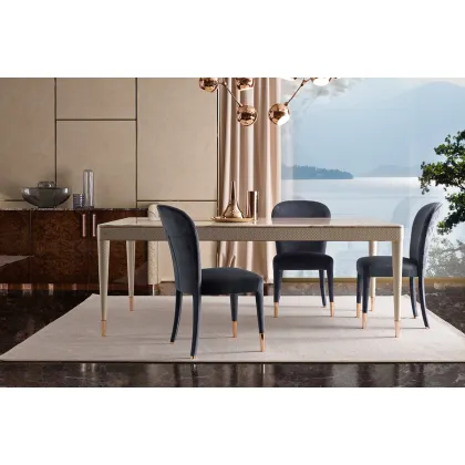 Zdjęcie Wyjątkowy stół jadalniany Oscar - dostępny z blatem z marmuru, gresu lub drewna
