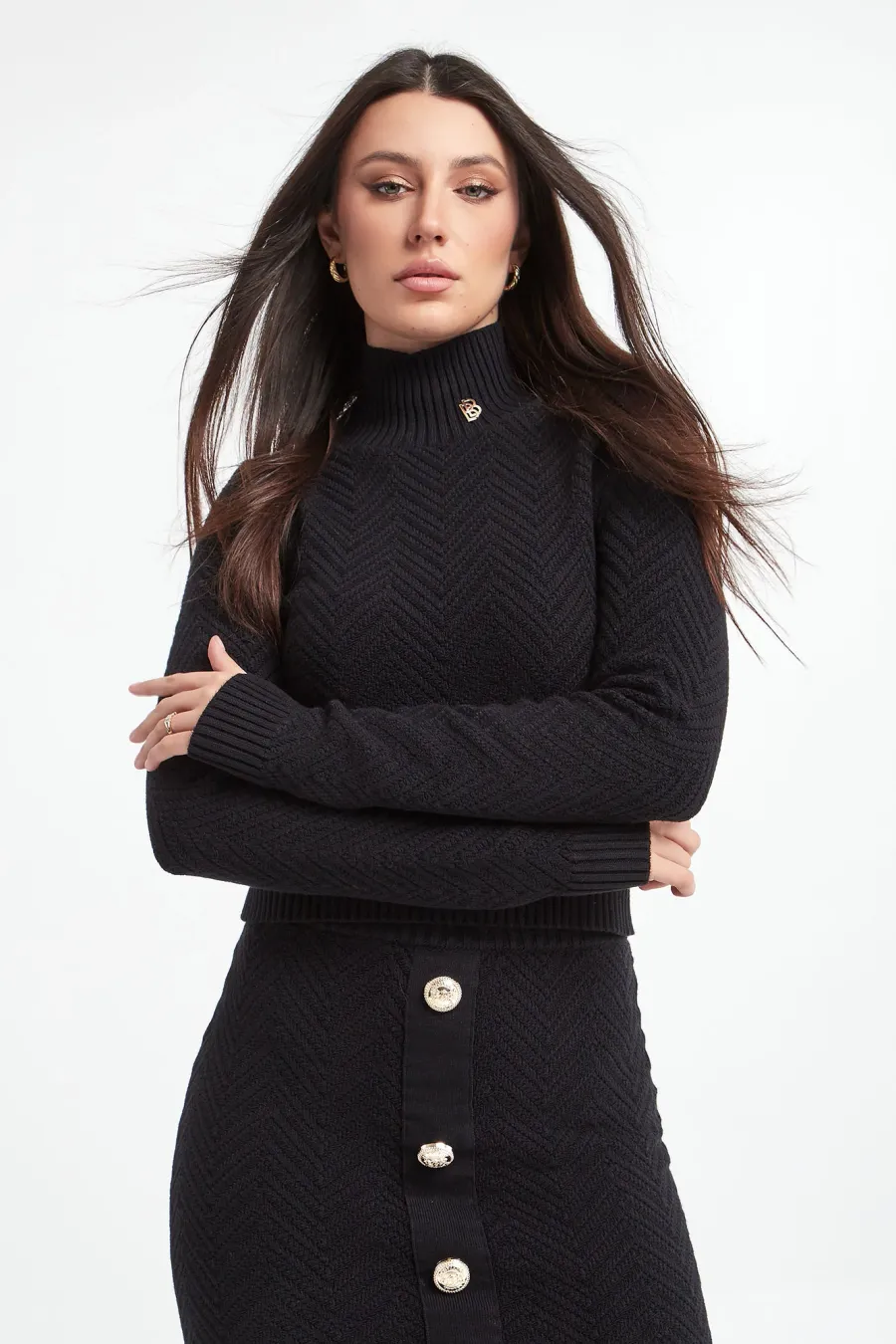 obrazek 1 Sweter damski dzianinowy BABYLON Babylon