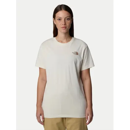Zdjęcie The North Face T-Shirt Redbox NF0A87NK Écru Relaxed Fit