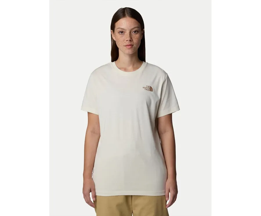 obrazek 1 The North Face T-Shirt Redbox NF0A87NK Écru Relaxed Fit