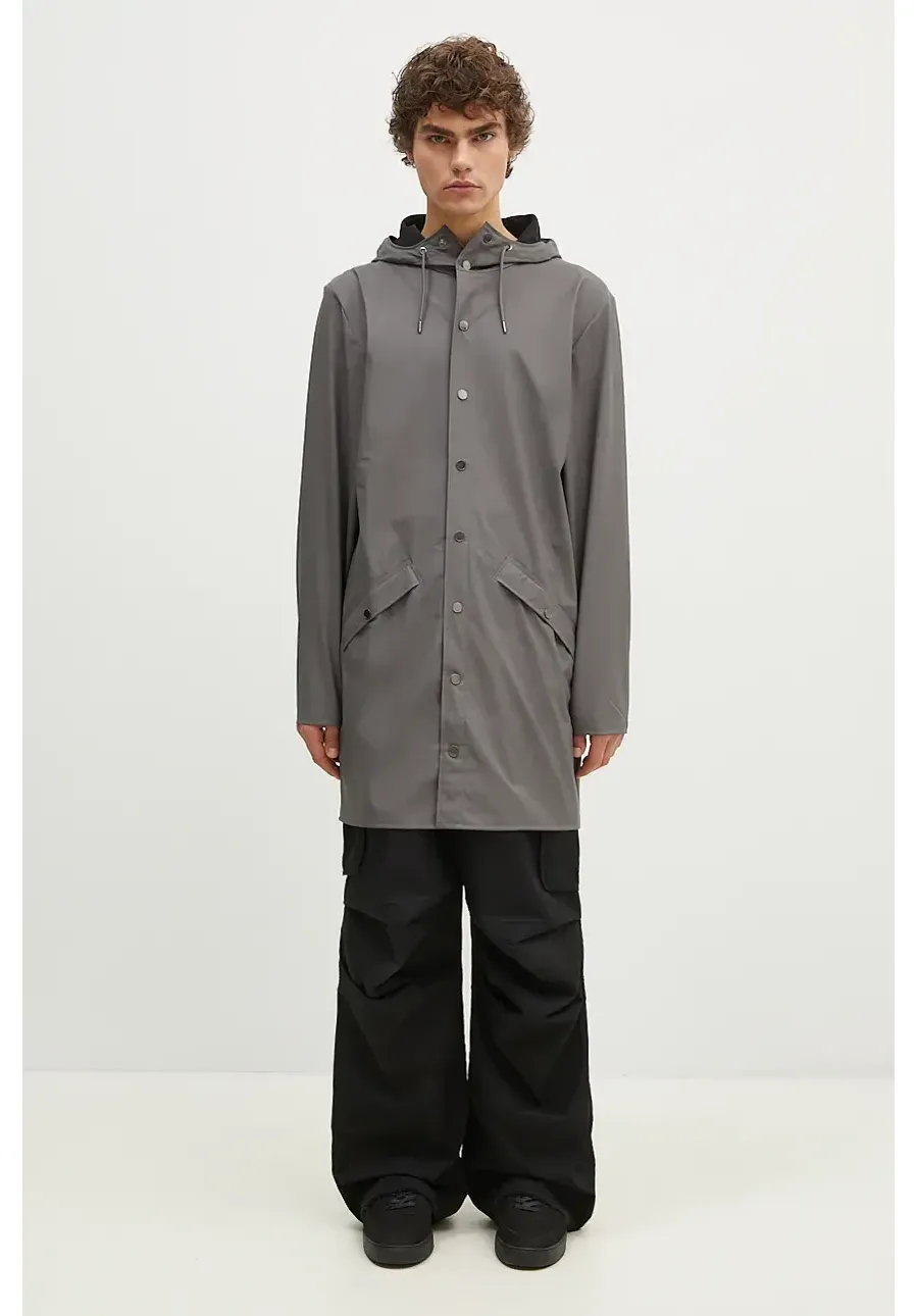 obrazek 1 Rains kurtka przeciwdeszczowa 12020 Jackets kolor szary przejściowa