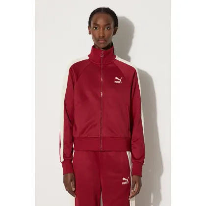 Zdjęcie Puma bluza Iconic T7 Track Jacket damska kolor czerwony wzorzysta 627994
