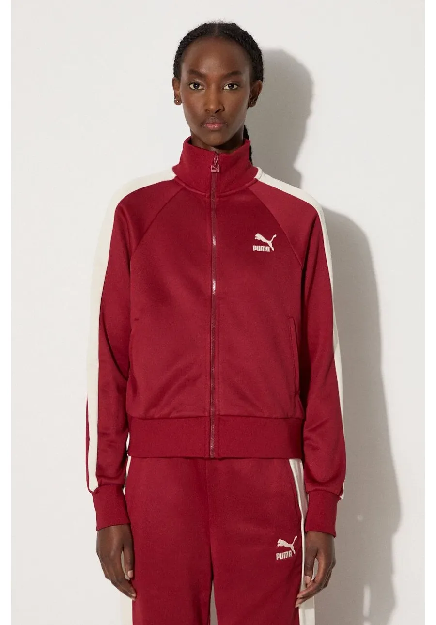 obrazek 1 Puma bluza Iconic T7 Track Jacket damska kolor czerwony wzorzysta 627994