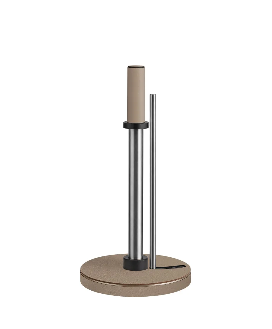 obrazek 1 Stylowy uchwyt na kuchenny ręcznik papierowy Ø16,5xH32,2 cm w kolorze cappuccino