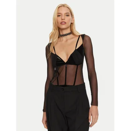 Zdjęcie Patrizia Pepe Body 2M4400/J230-K103 Czarny Regular Fit