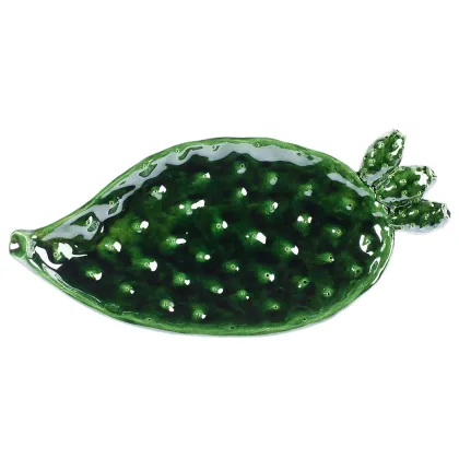 Zdjęcie Luksusowy talerz w kolorze ciemnej zieleni - Virginia Casa