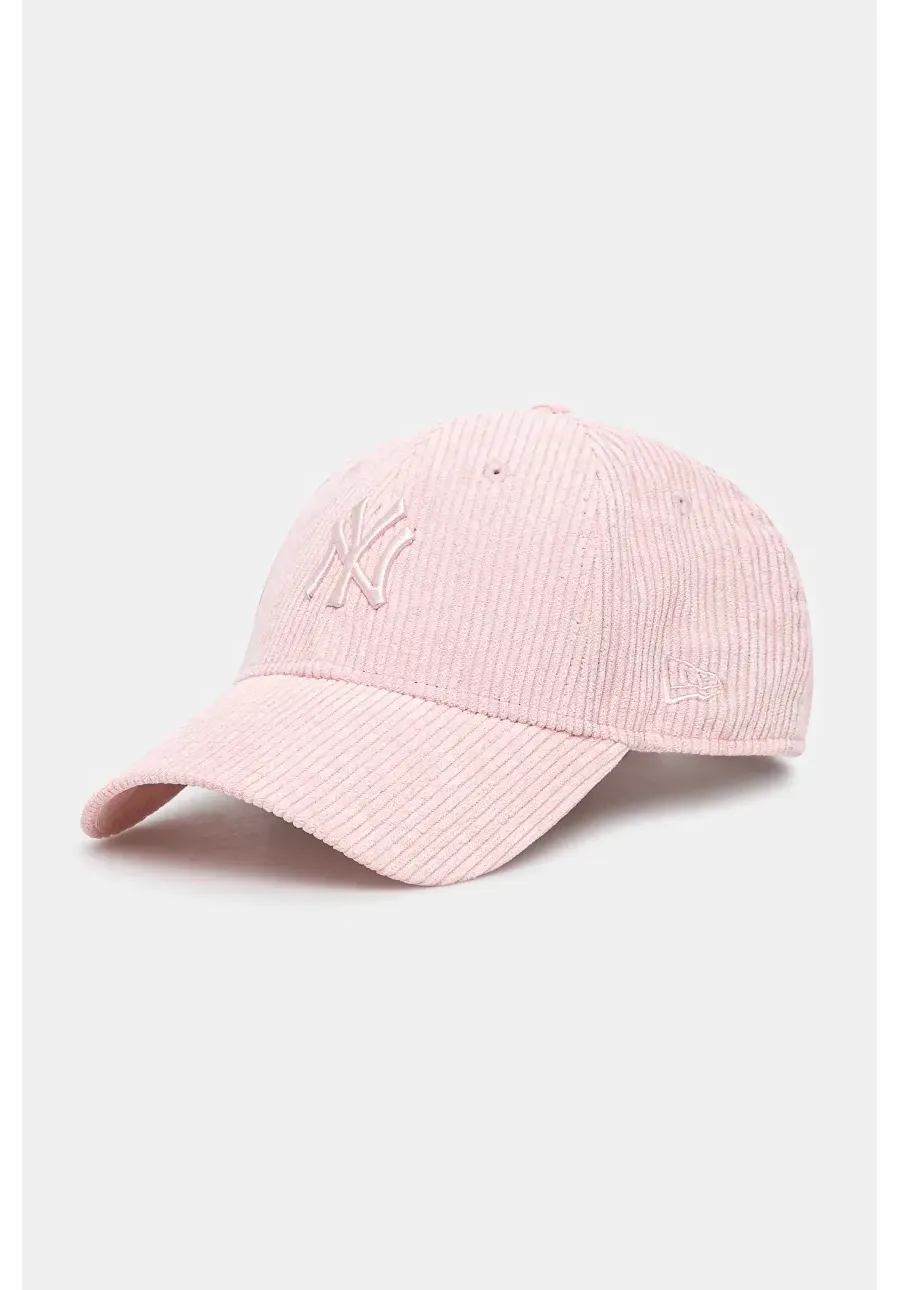 obrazek 1 New Era czapka z daszkiem sztruksowa 940 NEW YORK YANKEES kolor różowy gładka 60435001