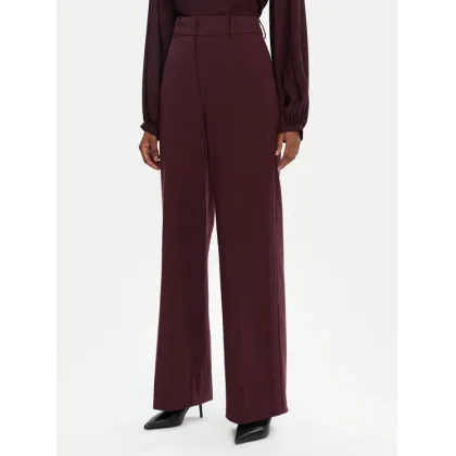 Zdjęcie STAUD Spodnie palazzo Prince R24F4138ST Bordowy Regular Fit