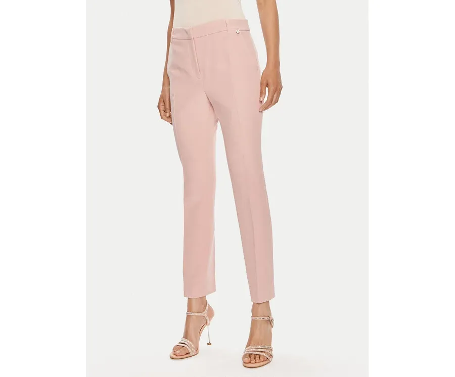 obrazek 1 Liu Jo Spodnie materiałowe CA4201 T2200 Różowy Regular Fit