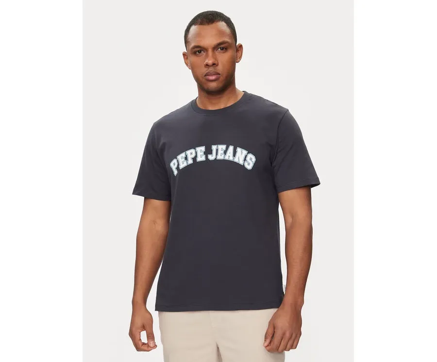 obrazek 1 Pepe Jeans T-Shirt Clement PM509220 Granatowy Regular Fit