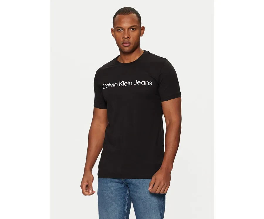 obrazek 1 Calvin Klein Jeans T-Shirt J30J322552 Czarny Slim Fit