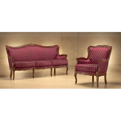 Zdjęcie Stylowa sofa i fotel do luksusowego salonu w stylu francuskim – Morello Gianpaolo
