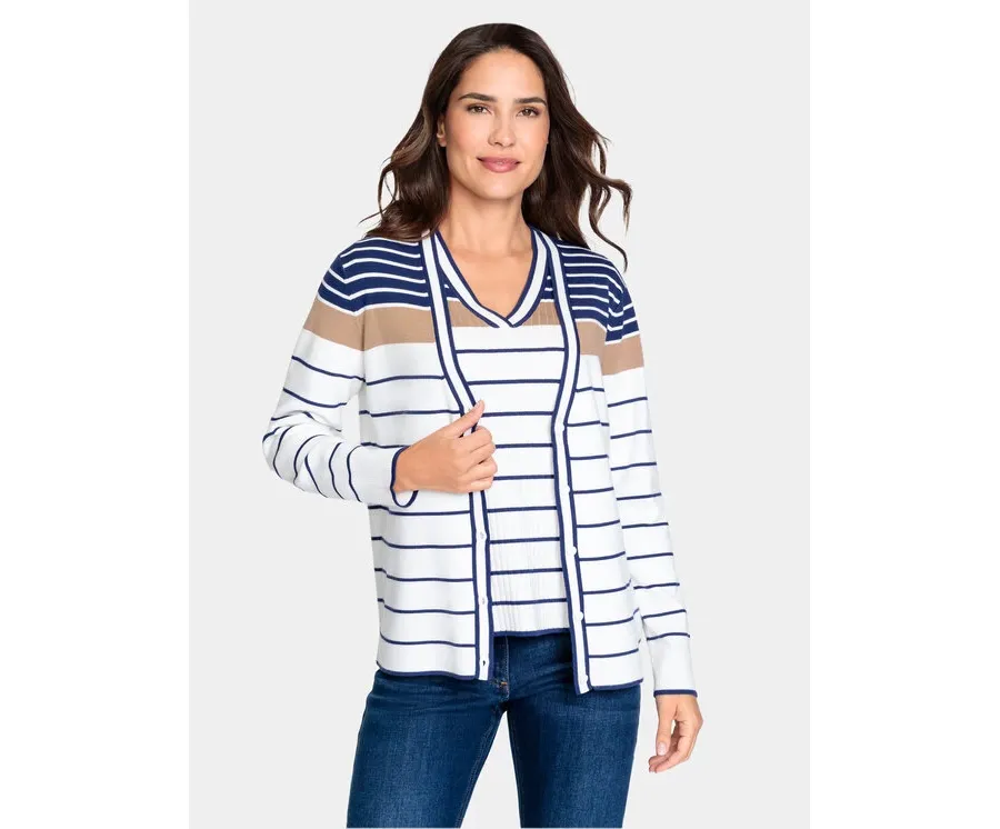 obrazek 1 Olsen Kardigan 11004286 Kolorowy Regular Fit