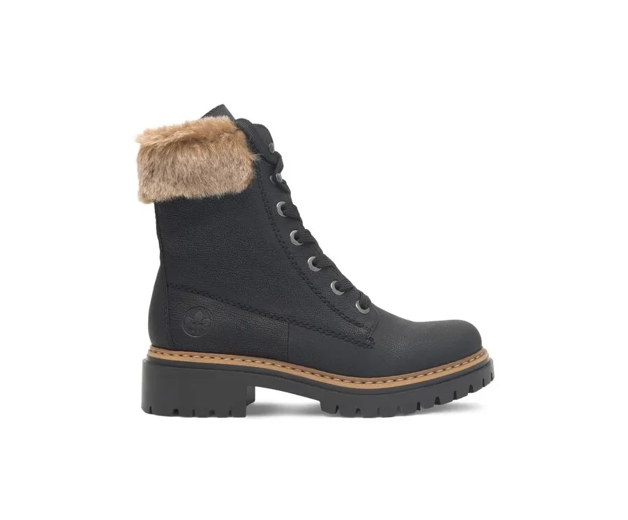 obrazek 1 Rieker Botki 72630-00 Czarny