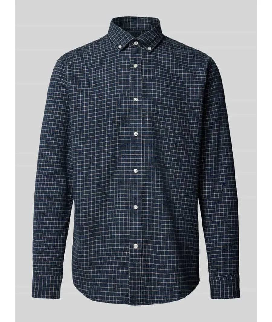 obrazek 1 Koszula casualowa o kroju tailored fit z kołnierzykiem typu button down model ‘LIAN’