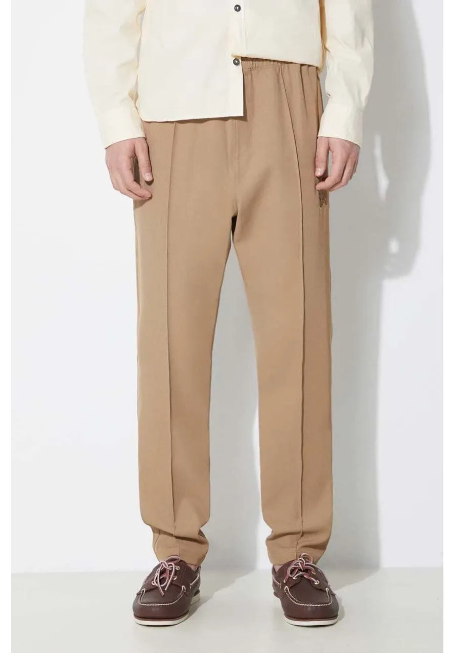 obrazek 1 Needles spodnie W.U. Pant Cavalry Twill męskie kolor zielony dopasowane NS153