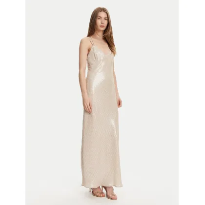Zdjęcie TWINSET Sukienka wieczorowa 251TT2130 Écru Slim Fit