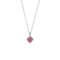 Zdjęcie Naszyjnik z białego złota z różowym turmalinem KLENOTA