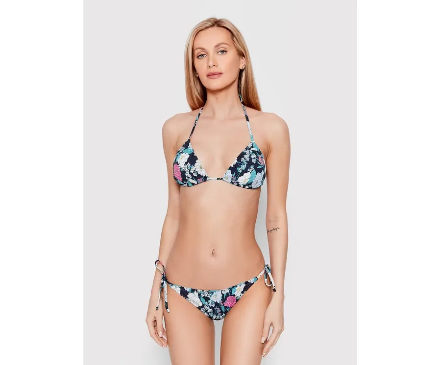 obrazek 1 Roxy Góra od bikini Blossom Babe Smocked ERJX304699 Granatowy