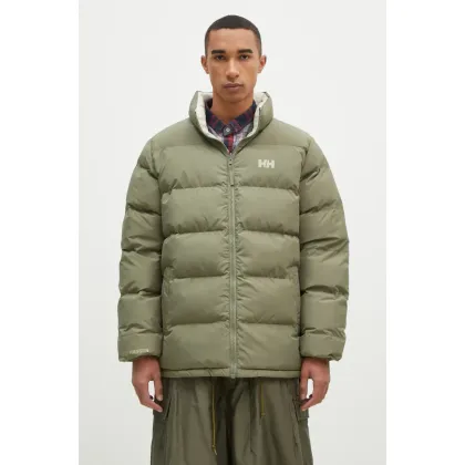 Zdjęcie Helly Hansen kurtka dwustronna męska kolor zielony zimowa