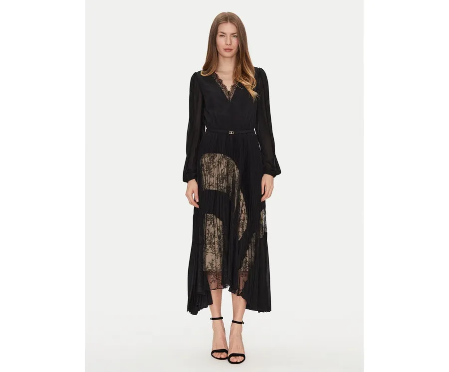 obrazek 1 TWINSET Sukienka codzienna 251TP2780 Czarny Loose Fit